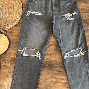 American Eagle Outfitters Distressed Gray Jeans